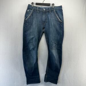 Blueblood Jeans men's FITS 34x29 Blue Dark Wash Shoot Dark Wash Selvedge Whisker